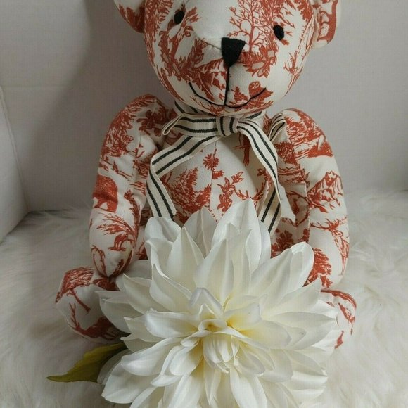 Teddy Bear Plush Mountain Print Rare - Picture 2 of 9